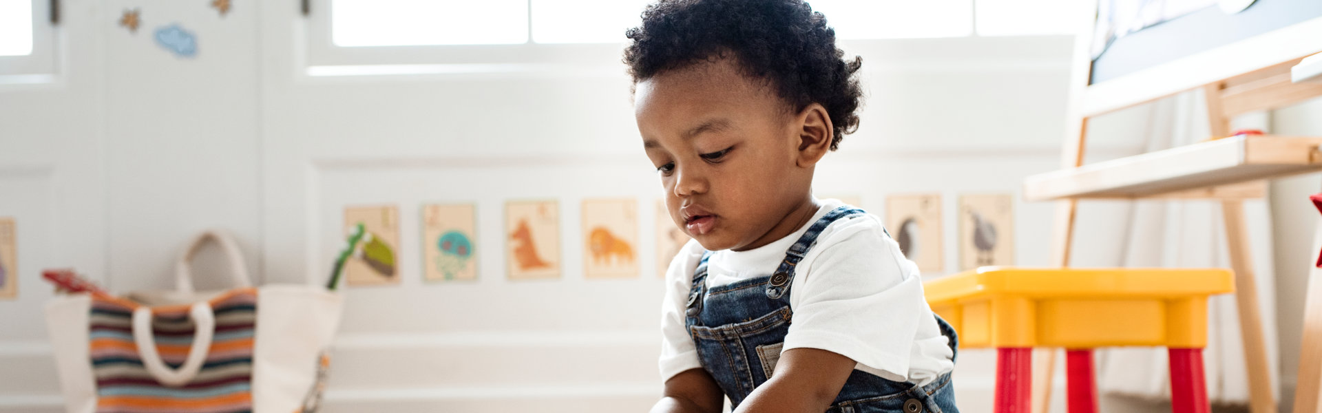 toddler playing